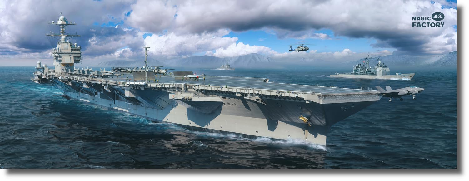 マジックファクトリー(Magic Factory) 1/700 アメリカ ジェラルド・R・フォード級航空母艦 CVN-78 USS ジェラルド・R・フォード アップグレード版 プラモデル MGF6501