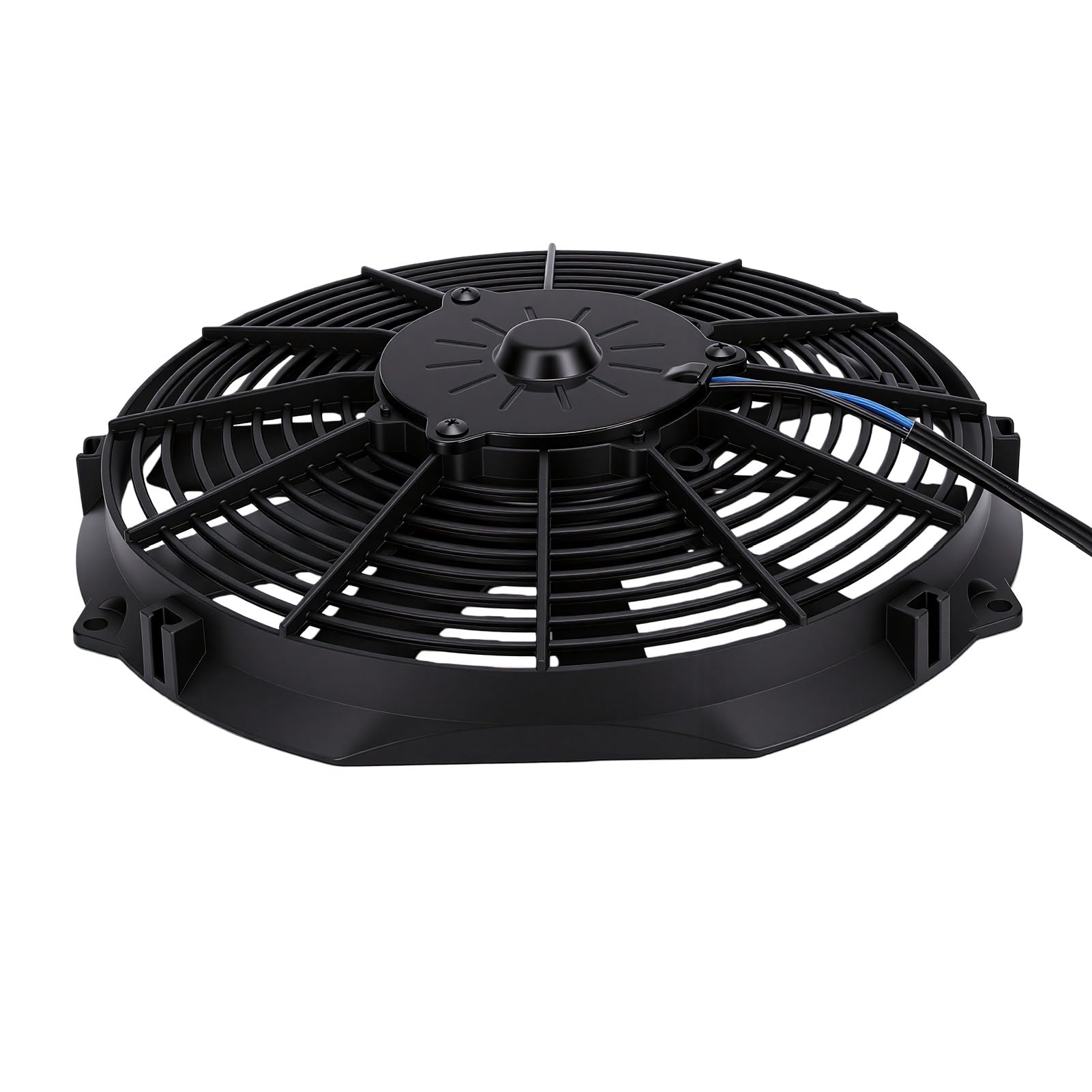 Generic Ventola di Raffreddamento Elettrica Universale Adatta per Design Ultra Sottile 12 V 80 W per Radiatori e Sistemi di Ventilazione 280 Mm Sottile Nera