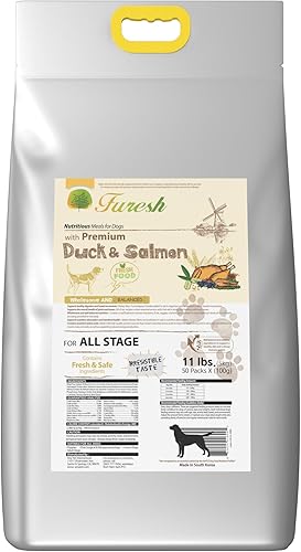 Alpha Dog Series FURESH - Alimento seco natural de alta calidad para perros, receta de pato + salmón, ingredientes limitados, alimento natural para