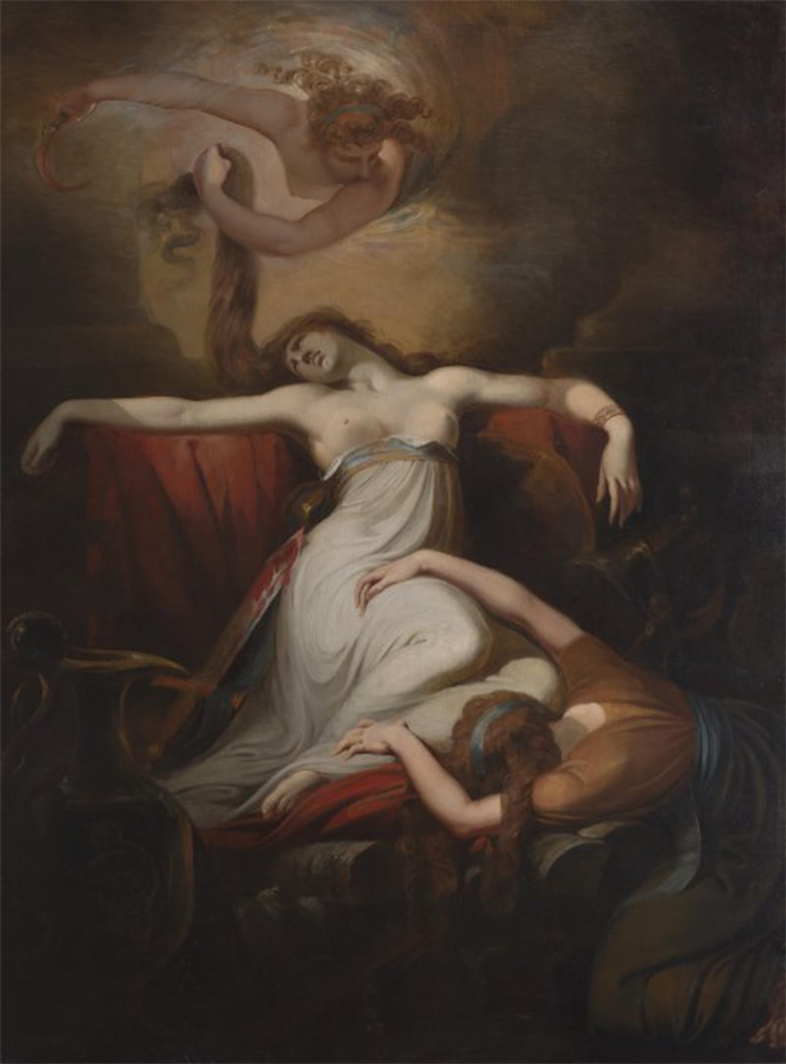 SERENDIPITP Abstract Painting Mural Print Picture Wall Decor Painting Dido by Henry Fuseli Vintage Wall Artwork for Home Decor 60x90cm