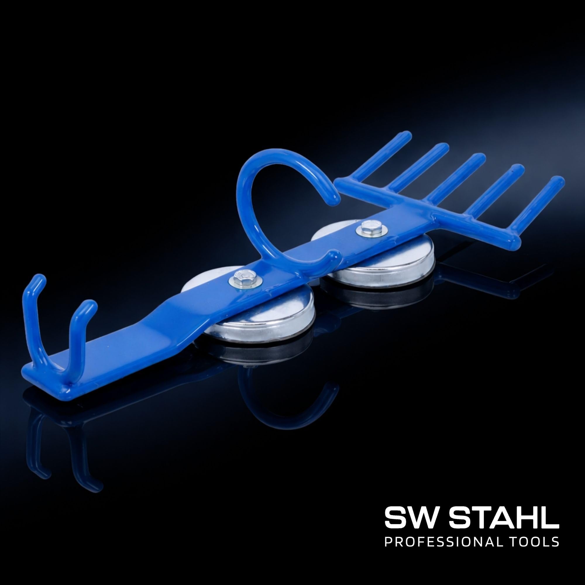SW-Stahl Magnethalter 07395L für Hebebühnen, Werkzeughalter, 25 kg | Halterung für Schlagschrauber und Drehmomentschlüssel, ideal für Reifenstationen und metallische Oberflächen