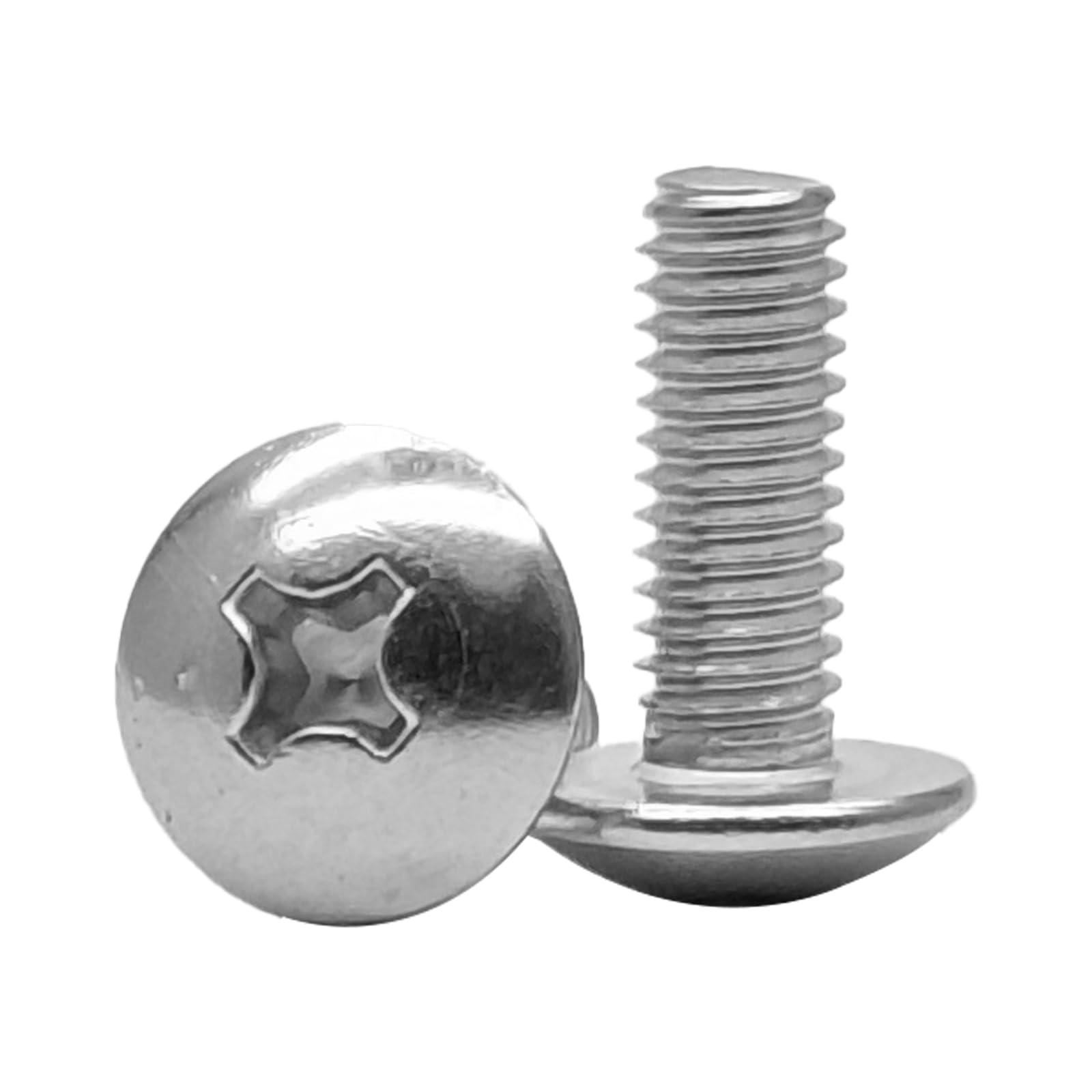 20 Pcs Truss Head Machine Screw, Phillips Drive, Full Machine Thread, M6x16mm Cross Recess Bolts, 304 Stainless Steel Screws