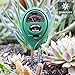 Zeemplify Premium 3-in-1 Soil Tester Meter (Moisture, pH & Light) with Bonus Garden Plant Tags ✶ Suitable for Houseplants, Outdoor Plants, Bonsais, Succulents, Trees, Grass and Lawn