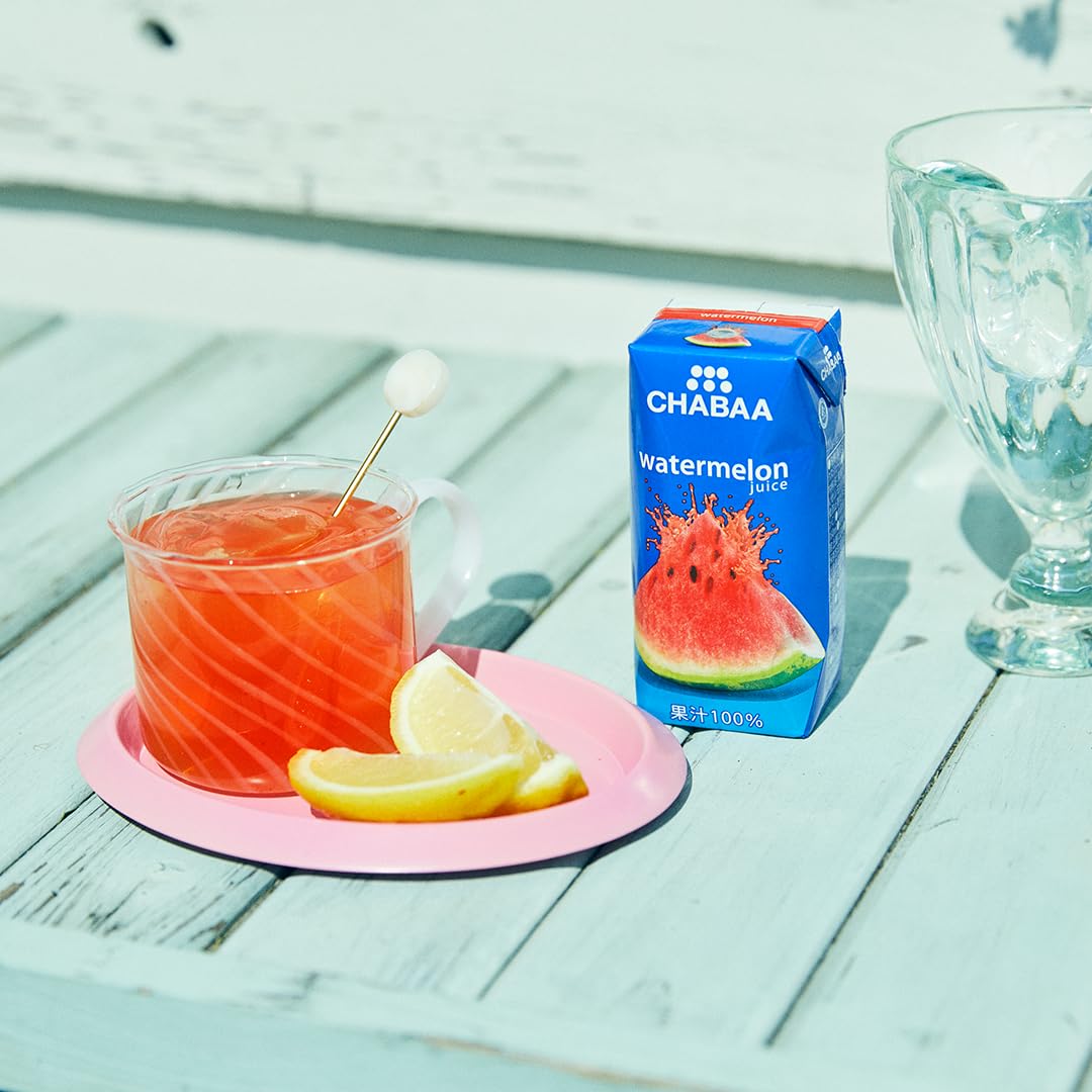 Amazon.co.jp: CHABAA100% ジュース ウォーターメロン ×36本 パック