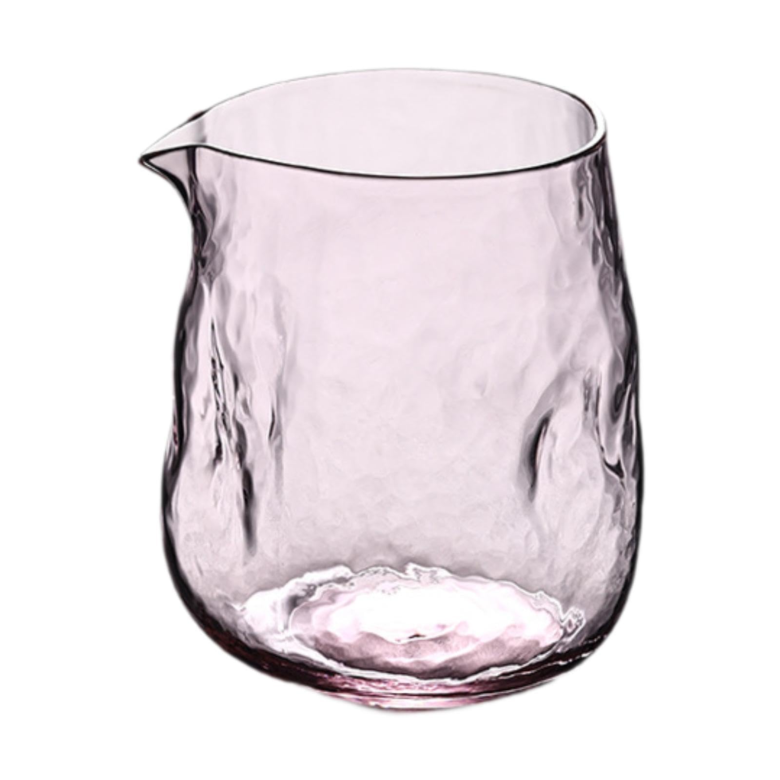 Taza de té transparente de vidrio con mango cómodo