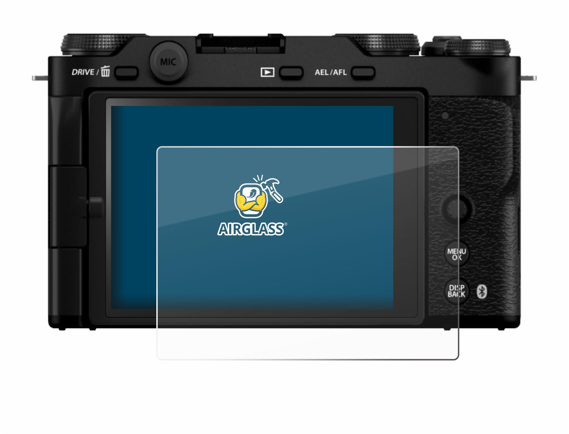 Brotect AirGlass Pellicola Vetro Ibrido Per Fujifilm X-Pro3 - Durezza 9H, Anti Impronte, Facile Installazione, Made In Germany