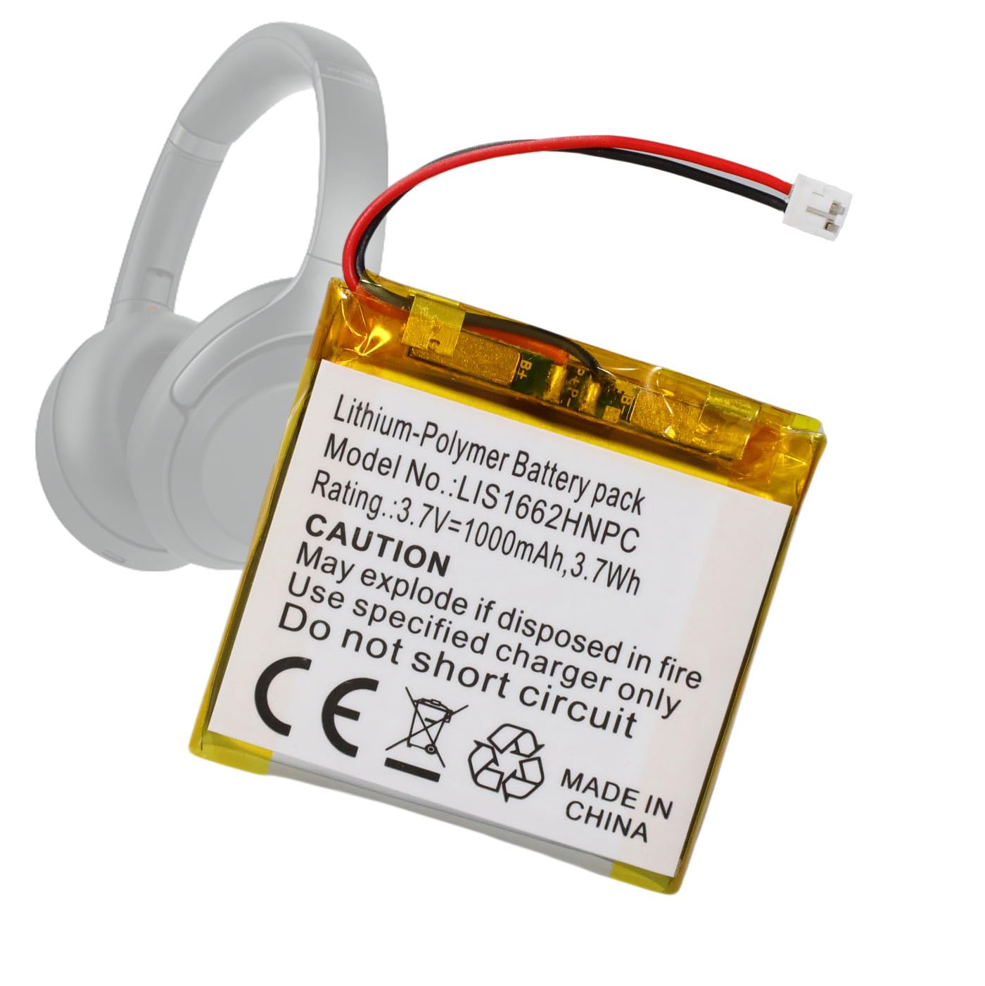 WRUMI for Sony WH-1000XM4 Battery Replacement - for Sony WH-1000XM3 Battery Upgrade - WH-XB900N WH-H910N WH-CH710N Wireless Bluetooth Headset