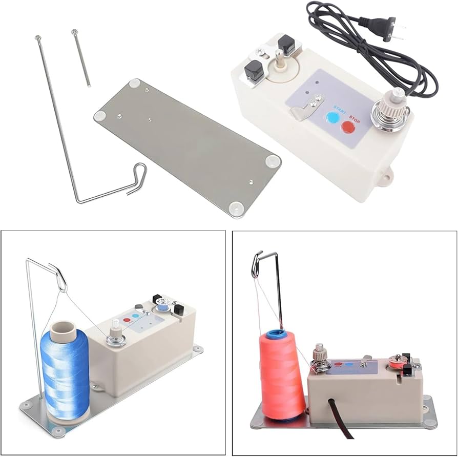 Amazon.co.jp: 巻線機, ミシン用電動ボビンワインダー、糸巻き用自動糸