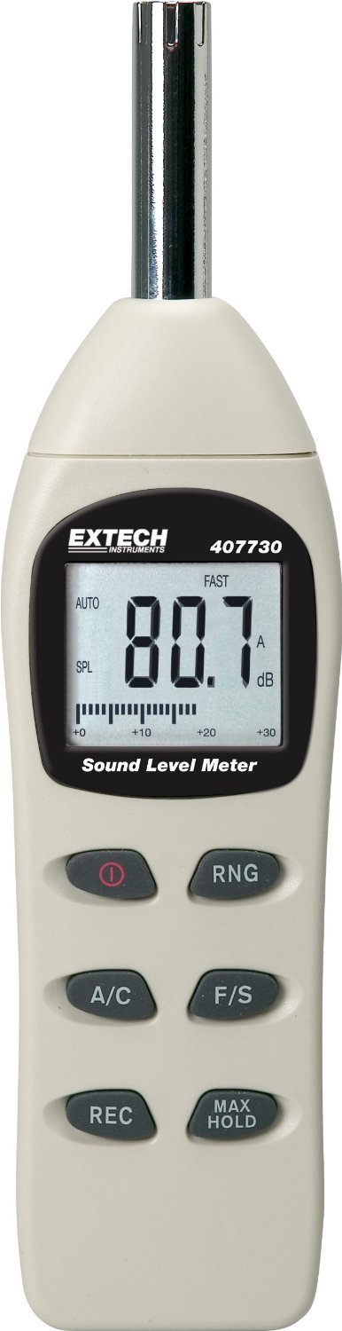 Amazon.com: Extech 407730-NIST Digital Sound Level Meter 40-130dB