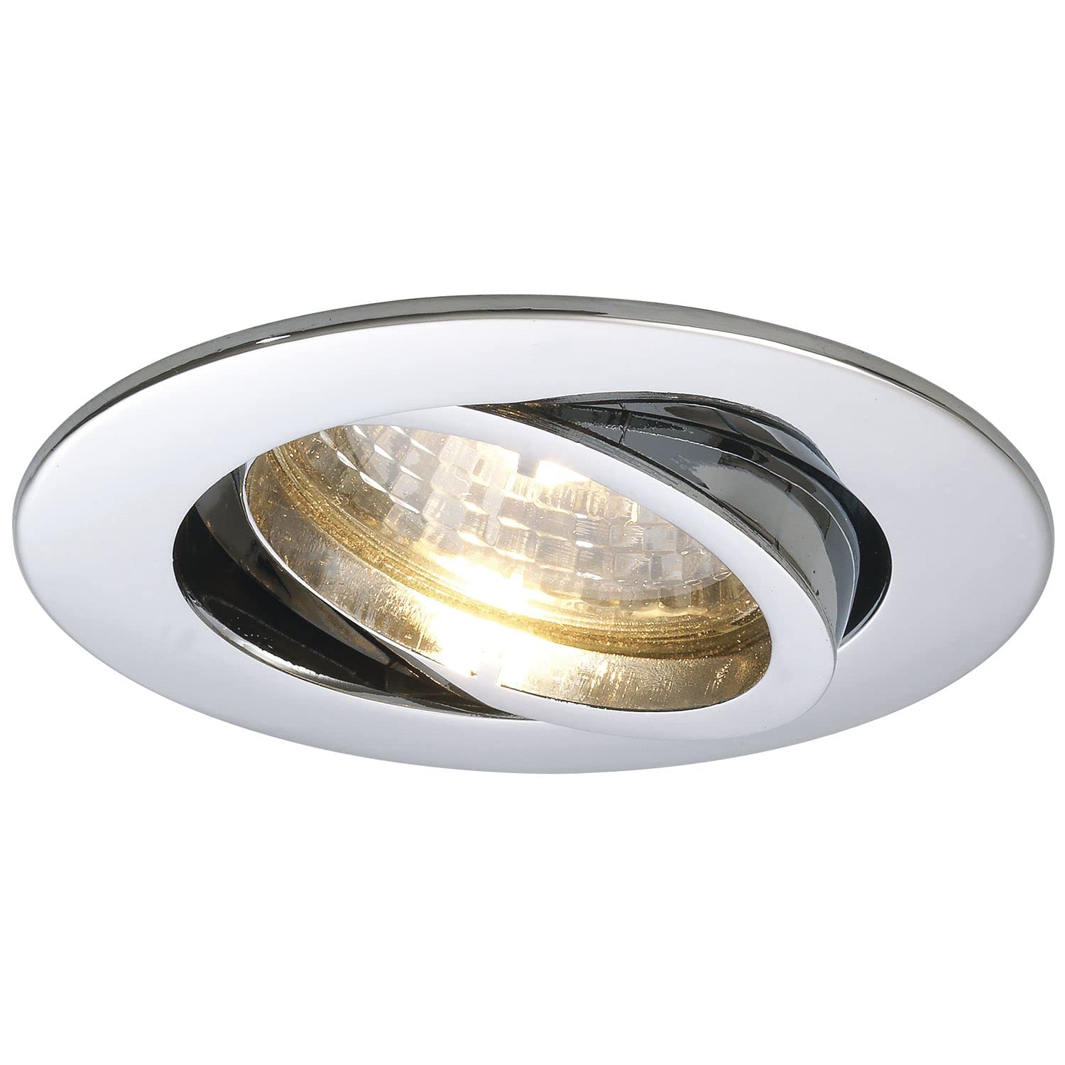Molto Luce Quad Ceiling Light 230 V Flat and Pivoting Diameter 88 mm Chrome-Plated Aluminium