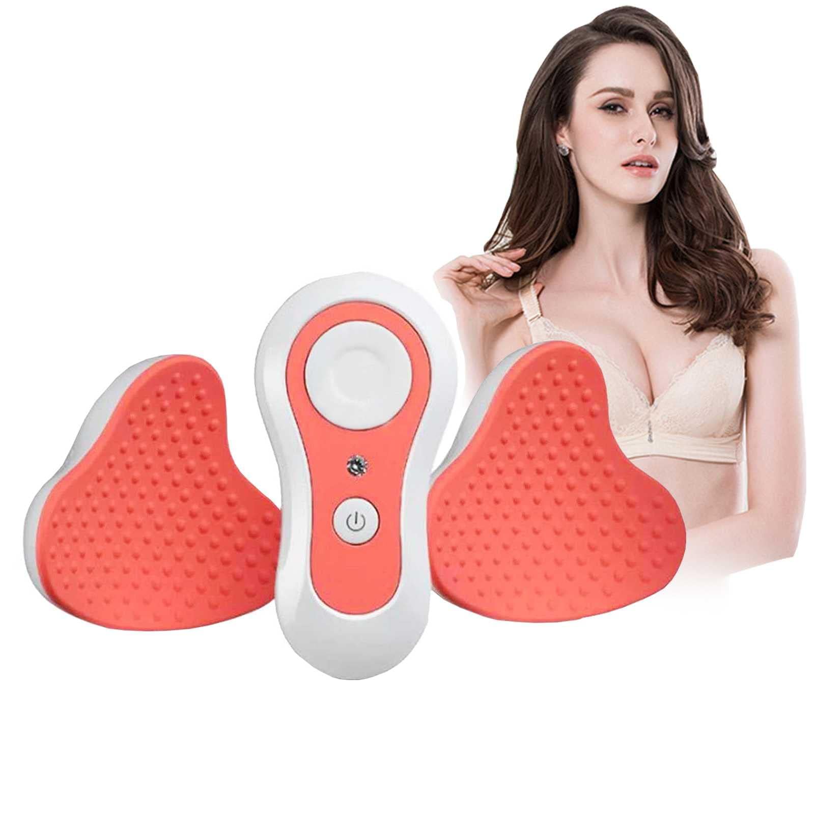 Masajeador de Aumento de Pecho para Mujer, Masajeador de Senos Eléctrico, 3 Niveles de Fuerza 4 Modos, Máquina de Masaje de Senos Anti Flacidez