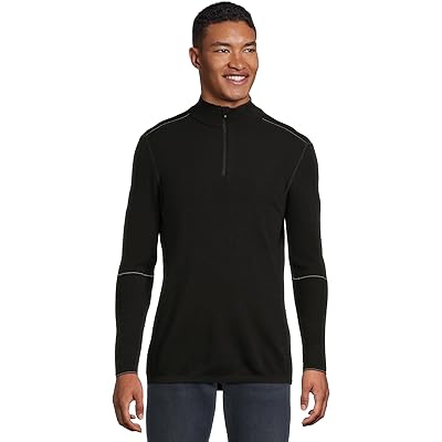 Мужская рубашка Smartwool Intraknit Alpine 1/4 Zip black