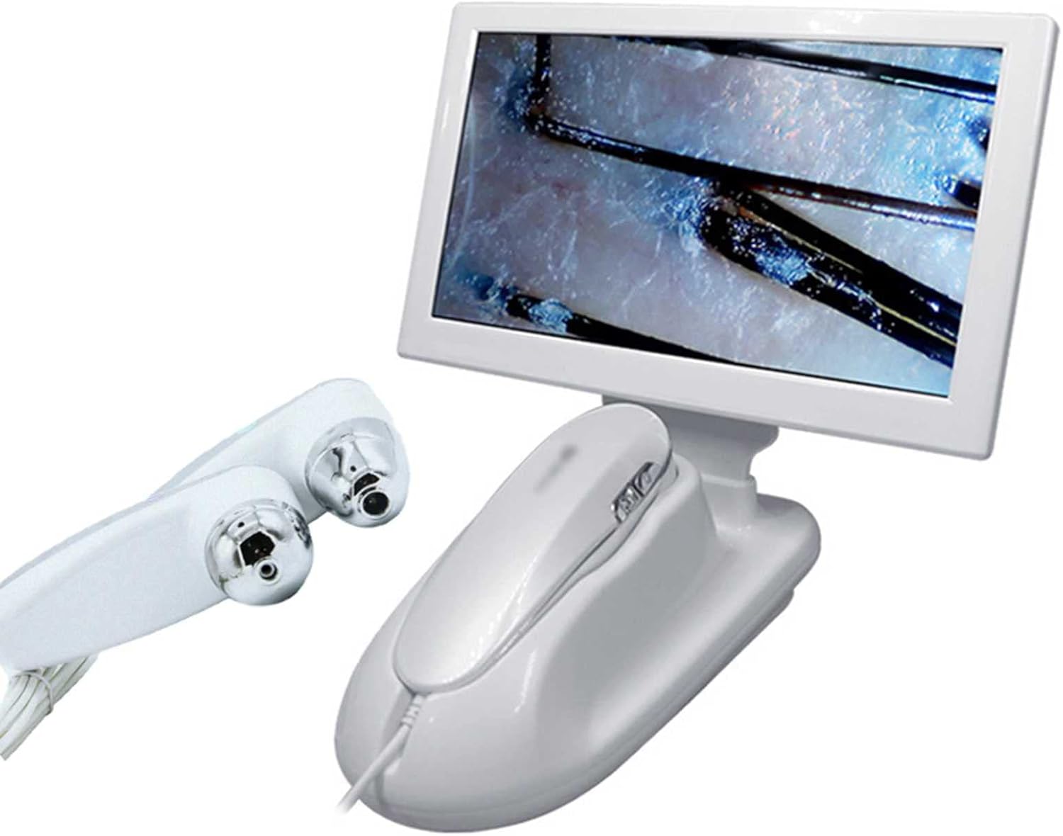 Skin Diagnosis Hair Analyzer, 200x 50x Hair Follicle Detector, 11 Inch