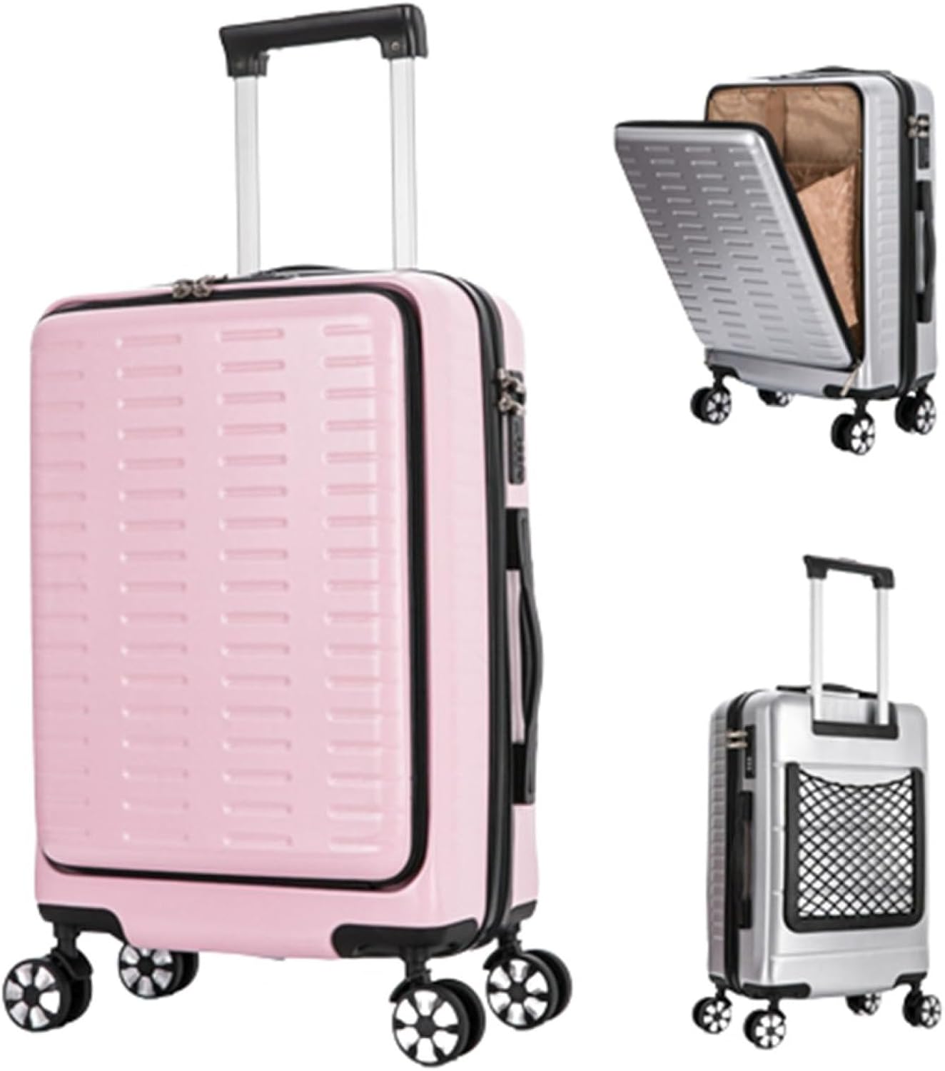 キャリーケース 片開き   大容量 機内持ち込み 超軽量 ファスナータイプ Amazon.co.jp: [Yuweijie] スーツケース キャリーケース 片開き