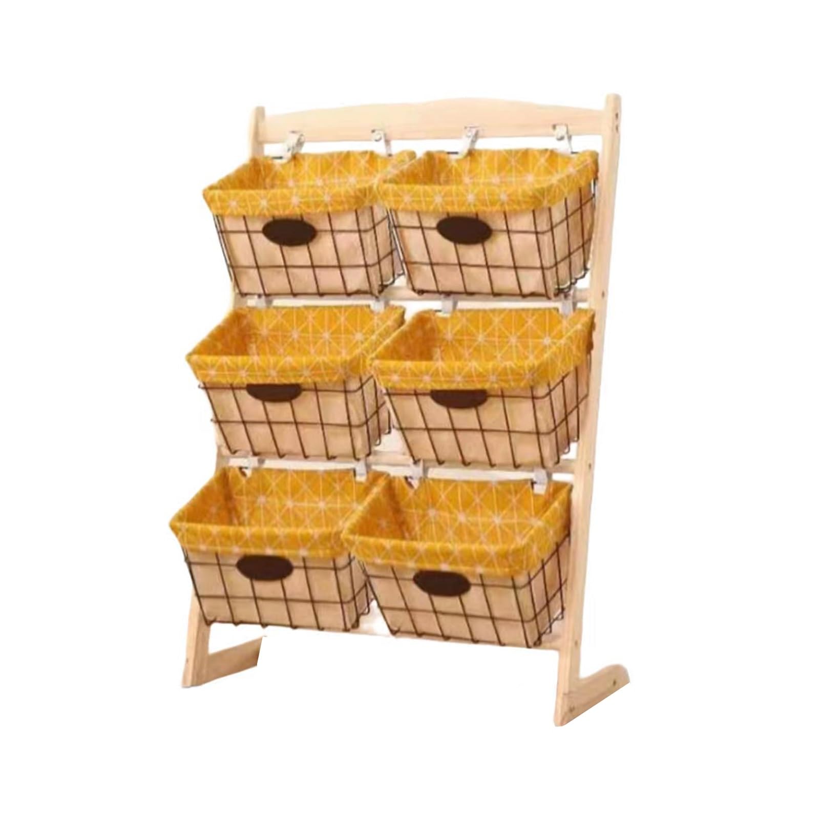 Étagère de rangement robuste en bois sur pied pour la maison et les commerces