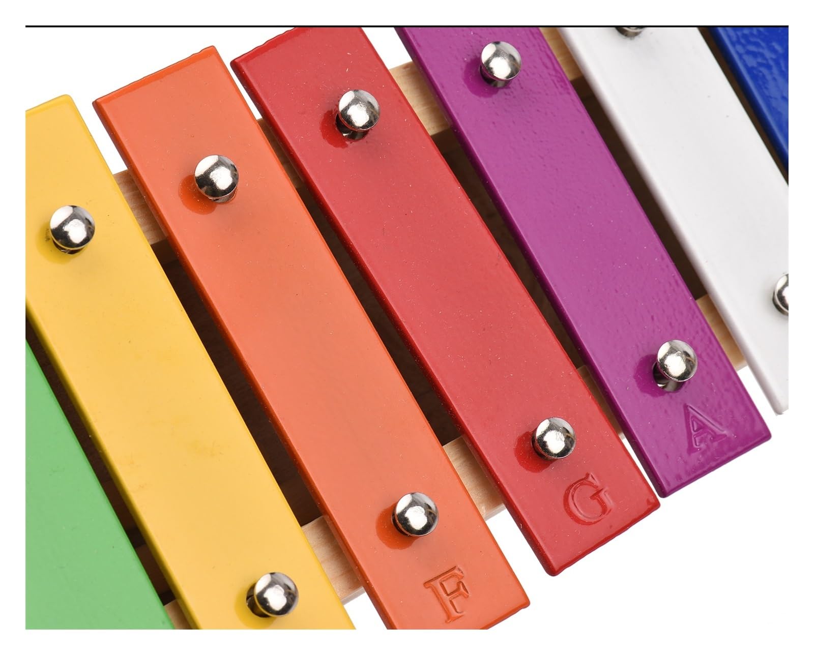 Profesional Glockenspiel Xilófono Glockenspiel De 15 Notas, Base De Madera, Barras De Aluminio Coloridas, Percusión De Instrumento Musical Educativo con 2 Mazos