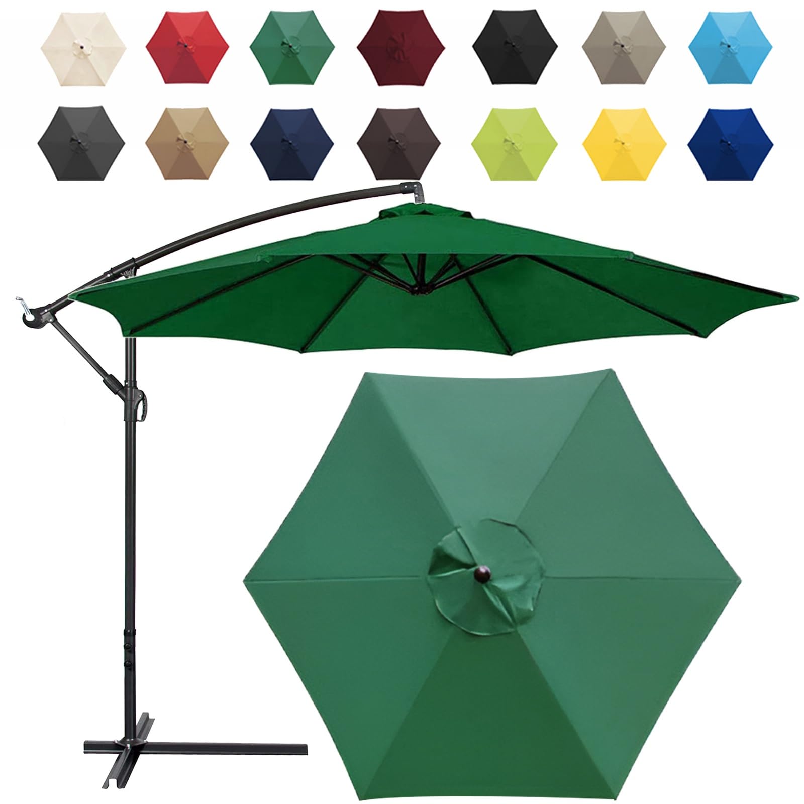 Telo di Ricambio per Ombrellone da 200cm-6/8 Stecche｜230cm-8 Stecche