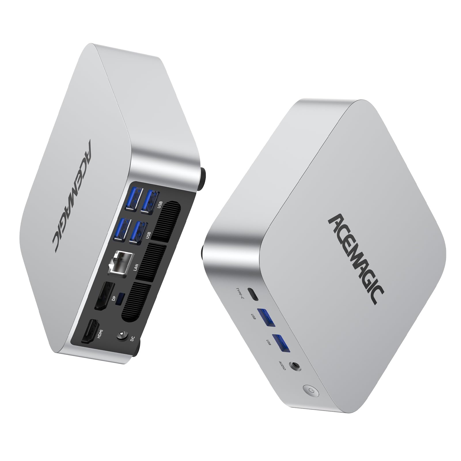 ACEMAGIC M1 Mini PC, AMD Ryzen 7 7735HS(8C/16T),24GB LPDDR5 1TB MVME SSD | Windows 11 Pro Mini PC mit AMD Radeon | 4K Triple Display |Type-C | WiFi6 | BT5.2 für Programmierung/Gaming/Business