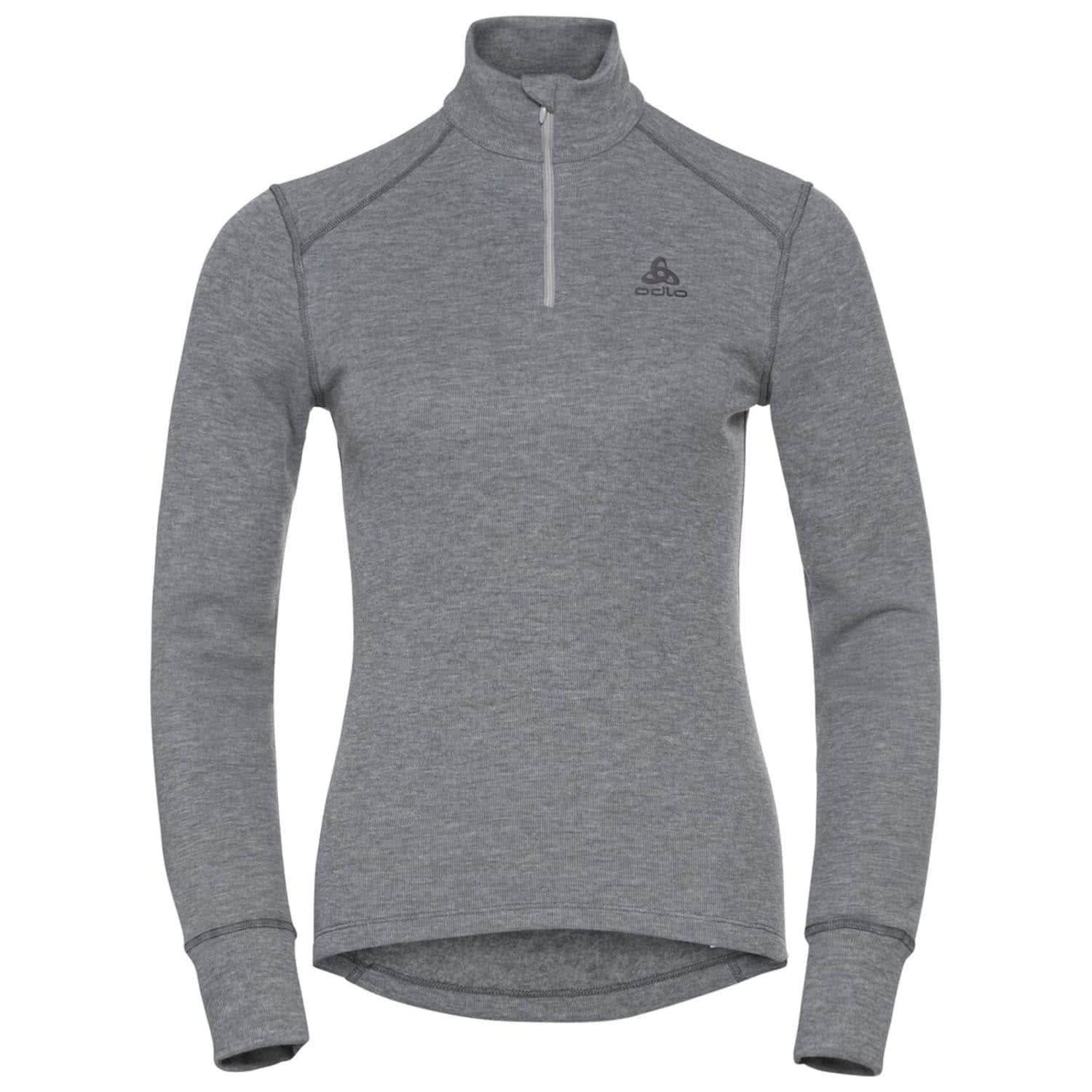 Odlo Women Functional long-sleeve shirt with zipper ACTIVE WARM ECO, odlo steel grey melange, XS