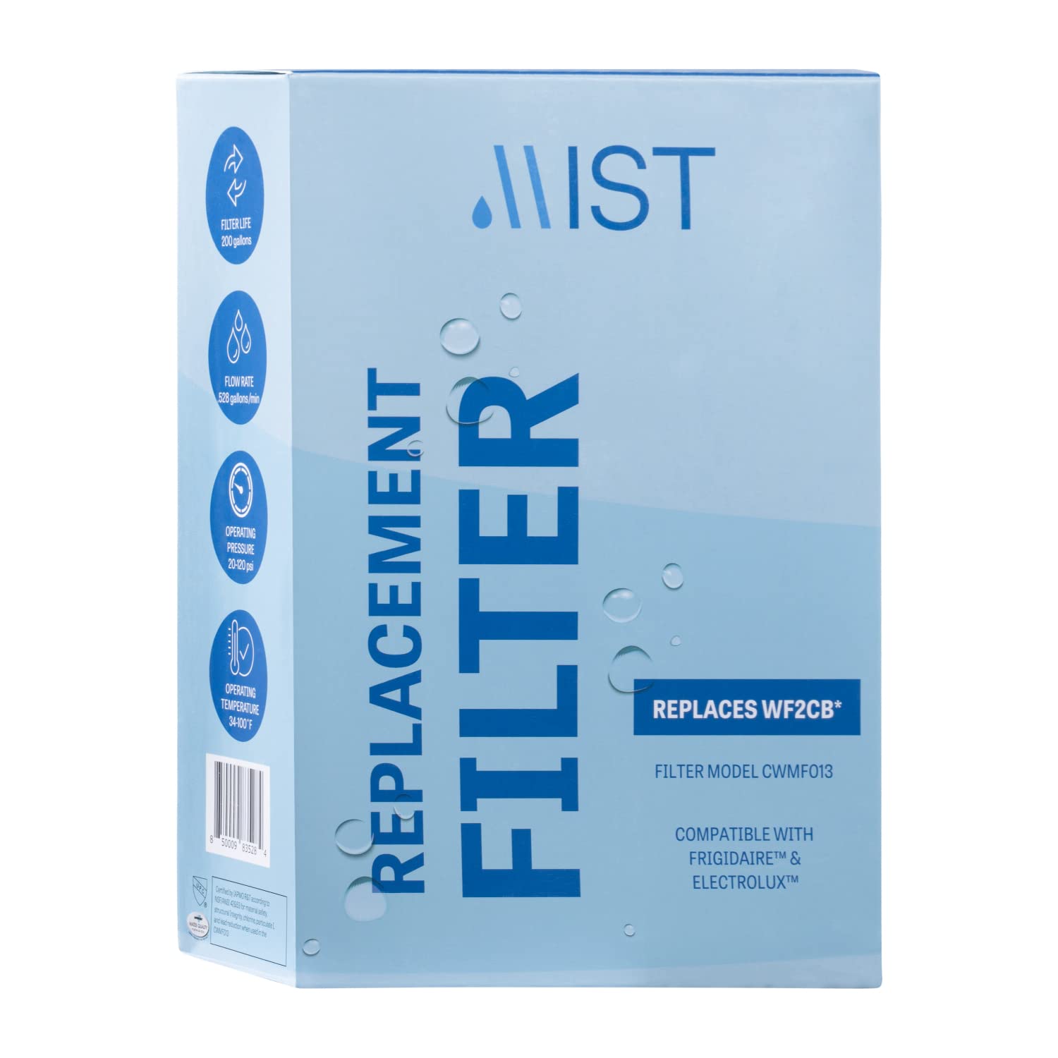 Mist WF2CB Water Filter Replacement for Frigdaire & Electrolux