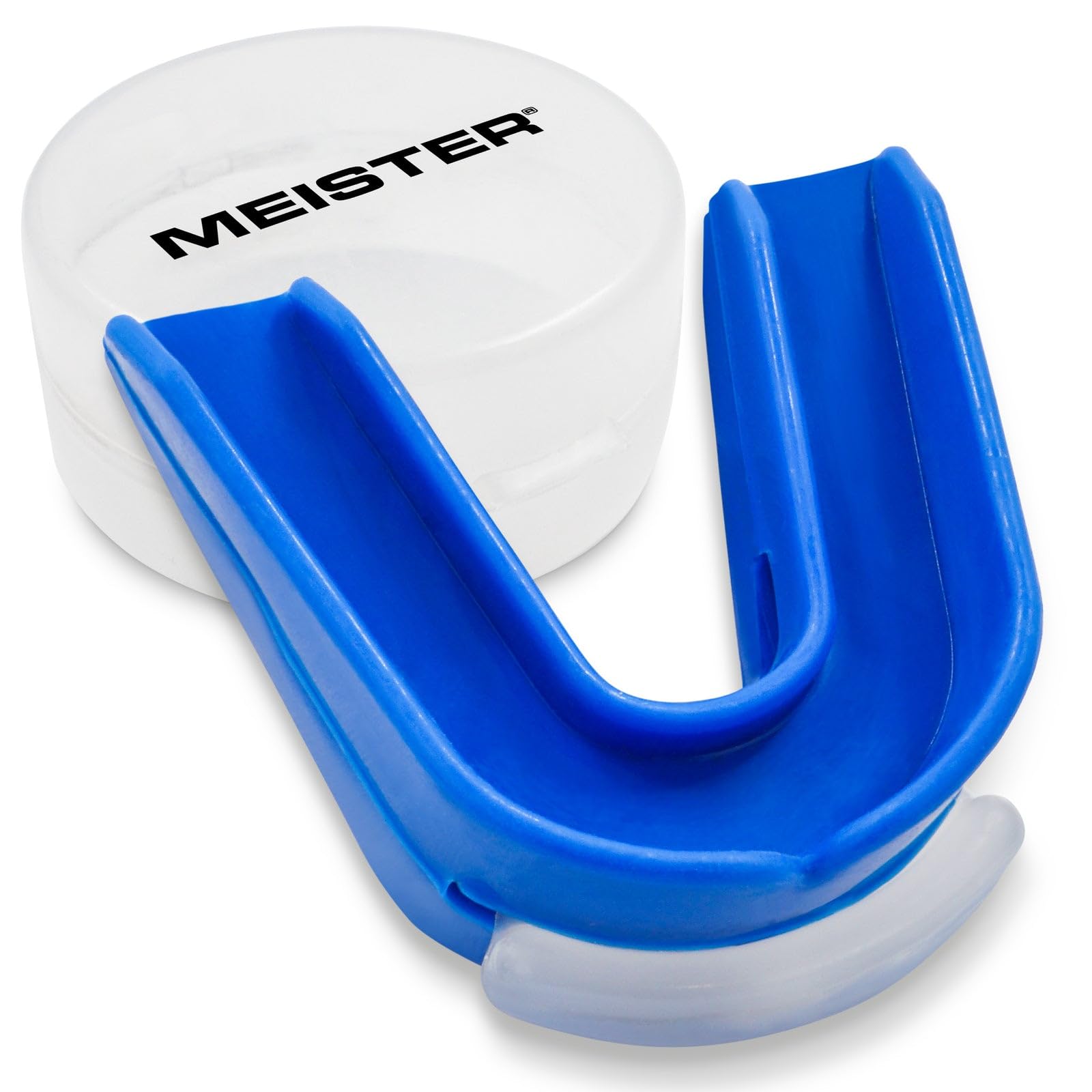 Meister Protector Bucal Moldeable Doble con Estuche - Azul