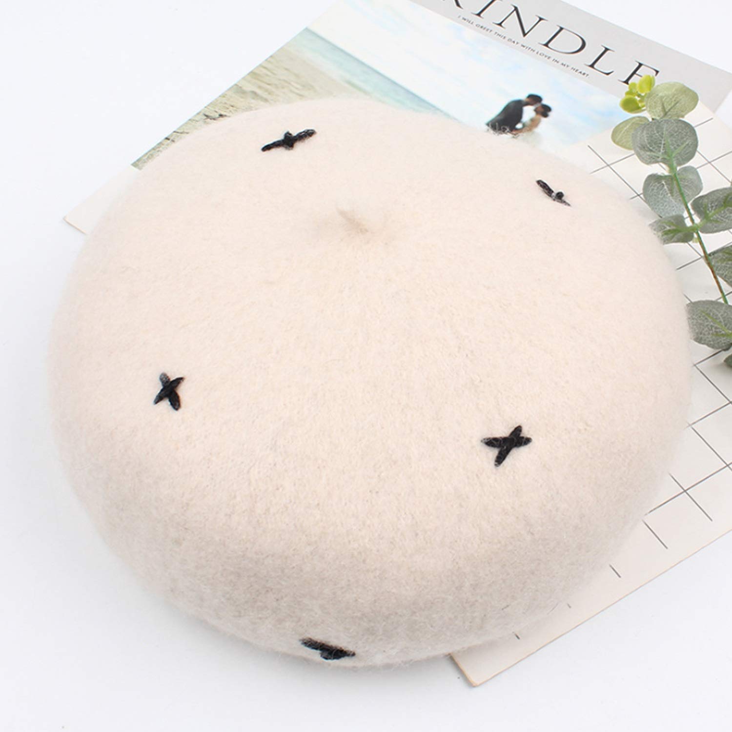 Hut Herbst Winter Japan Stil Nette Handgemachte Wolle Freizeitmode, Besser Komfort/Beige/Adjustable