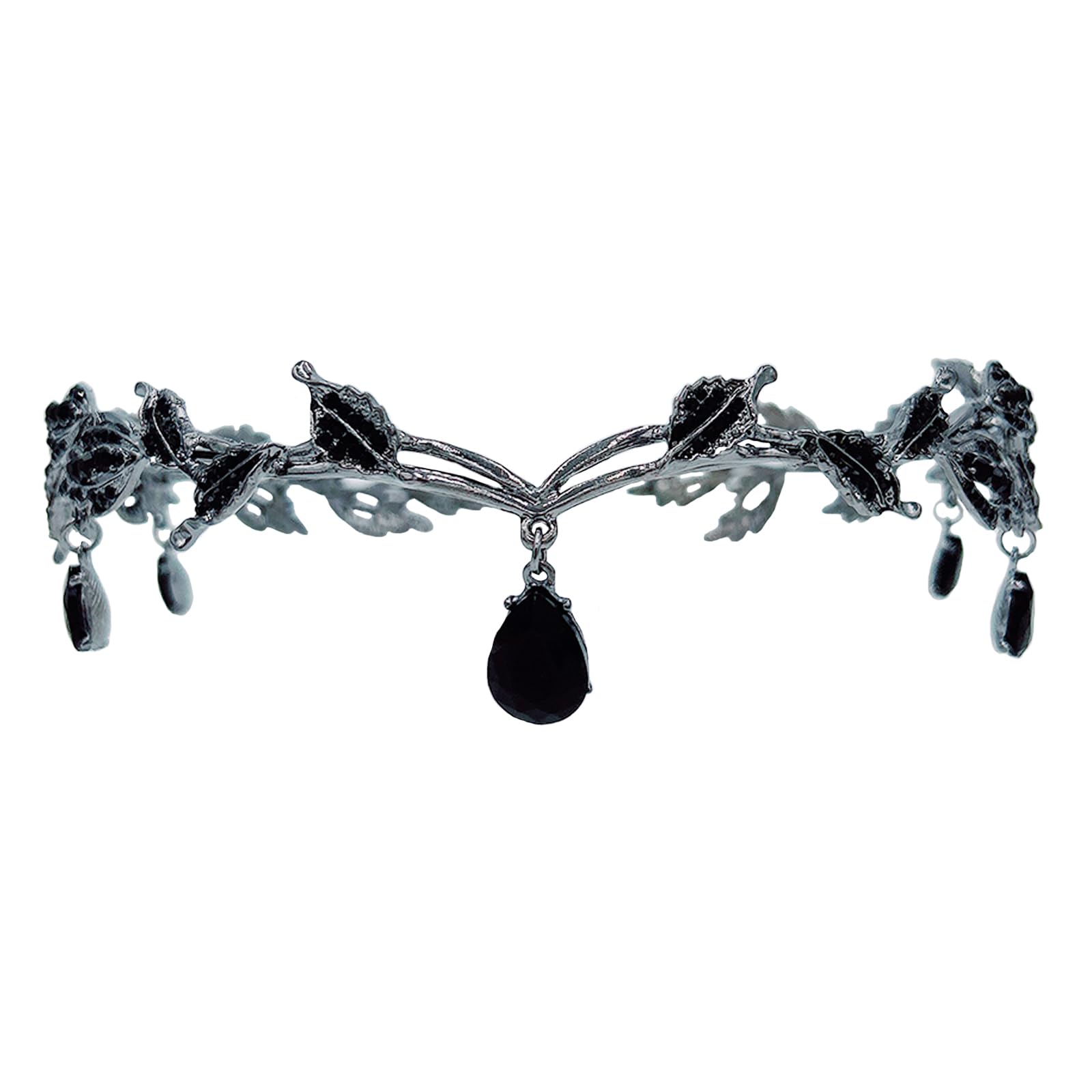 Wedding Tiara Crown Headband for Bride, Bridal Forehead Band Crown Headpiece