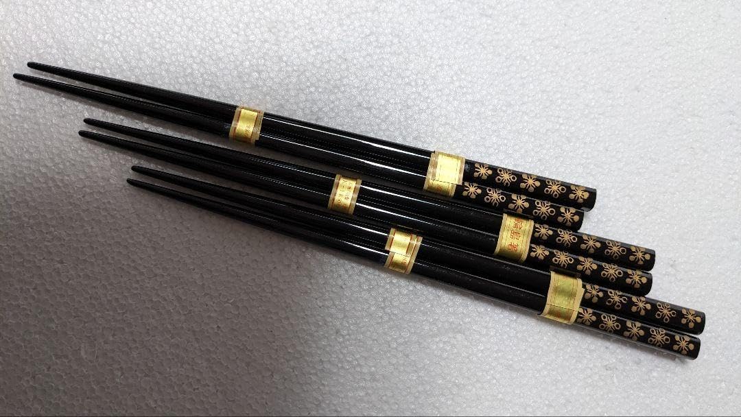 輪島塗 漆キク皿と箸3膳セット 箸 おしゃれ 漆のお箸十 輪島塗 漆キク皿と箸3膳セット 箸 おしゃれ 漆のお箸十