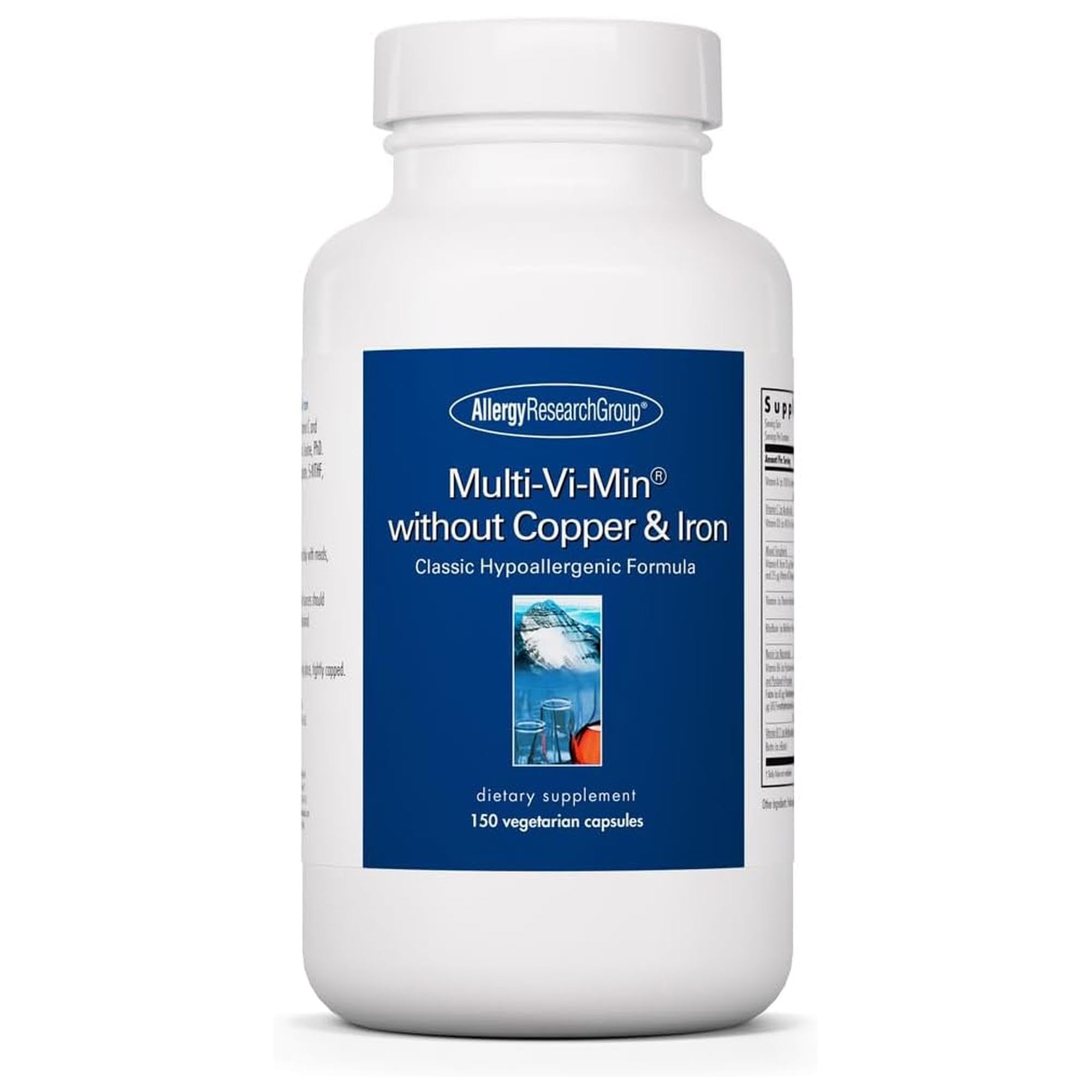 ARG Multi-Vi-Min Without Copper and Iron, 150 Capsules