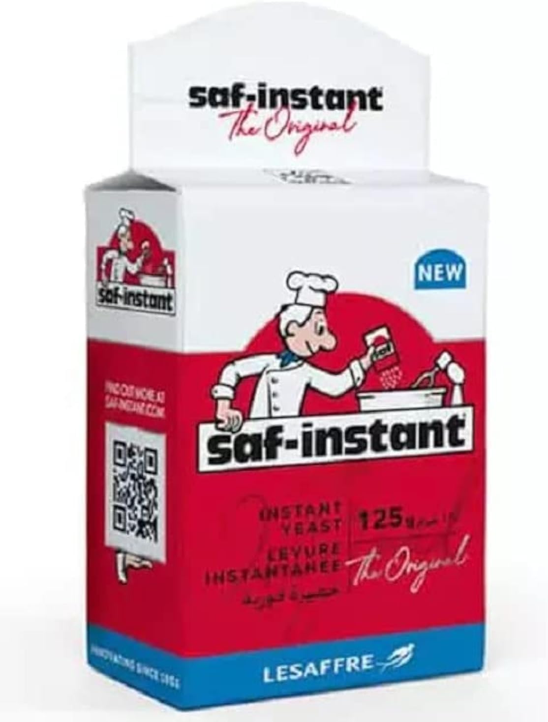 SAF Levadura Red Levadura de panadero instantánea 125 g
