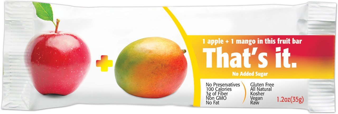 Amazon.com: That's It Fruit Bars, Apple and Mango, Pack of 24 (2