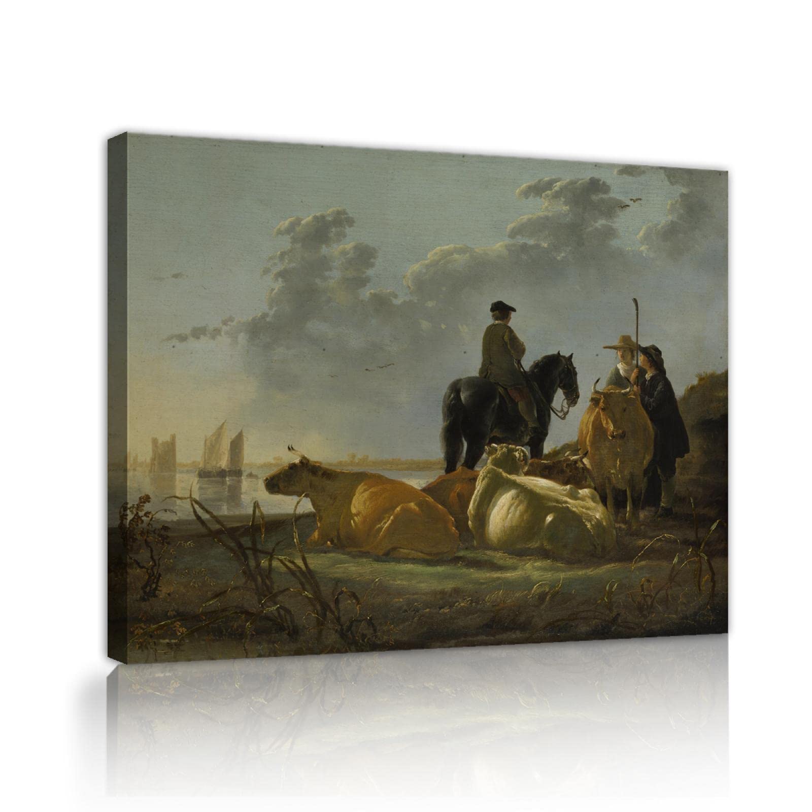 Amazon.co.jp: Aelbert Cuypアートワークヴィンテージキャンバス