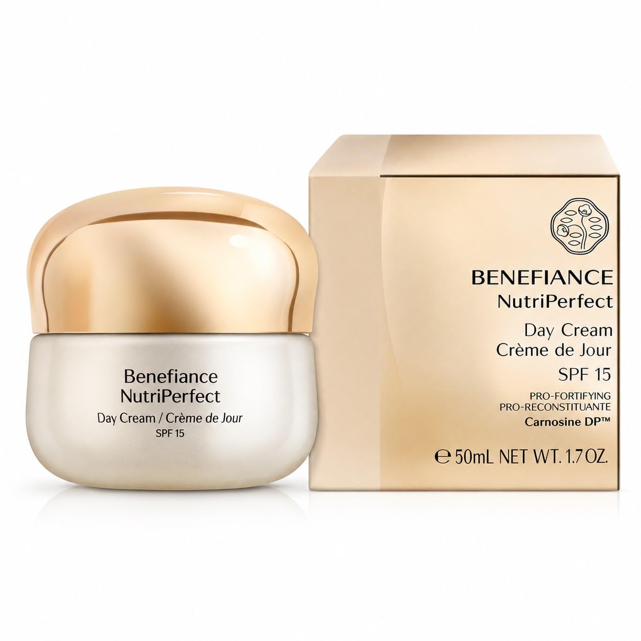 Shiseid Benefiance NutriPerfect Day Cream SPF 15, 50 ml | Pro-Fortificante, Carnosine DP™, Crema da Giorno, Anti-Età