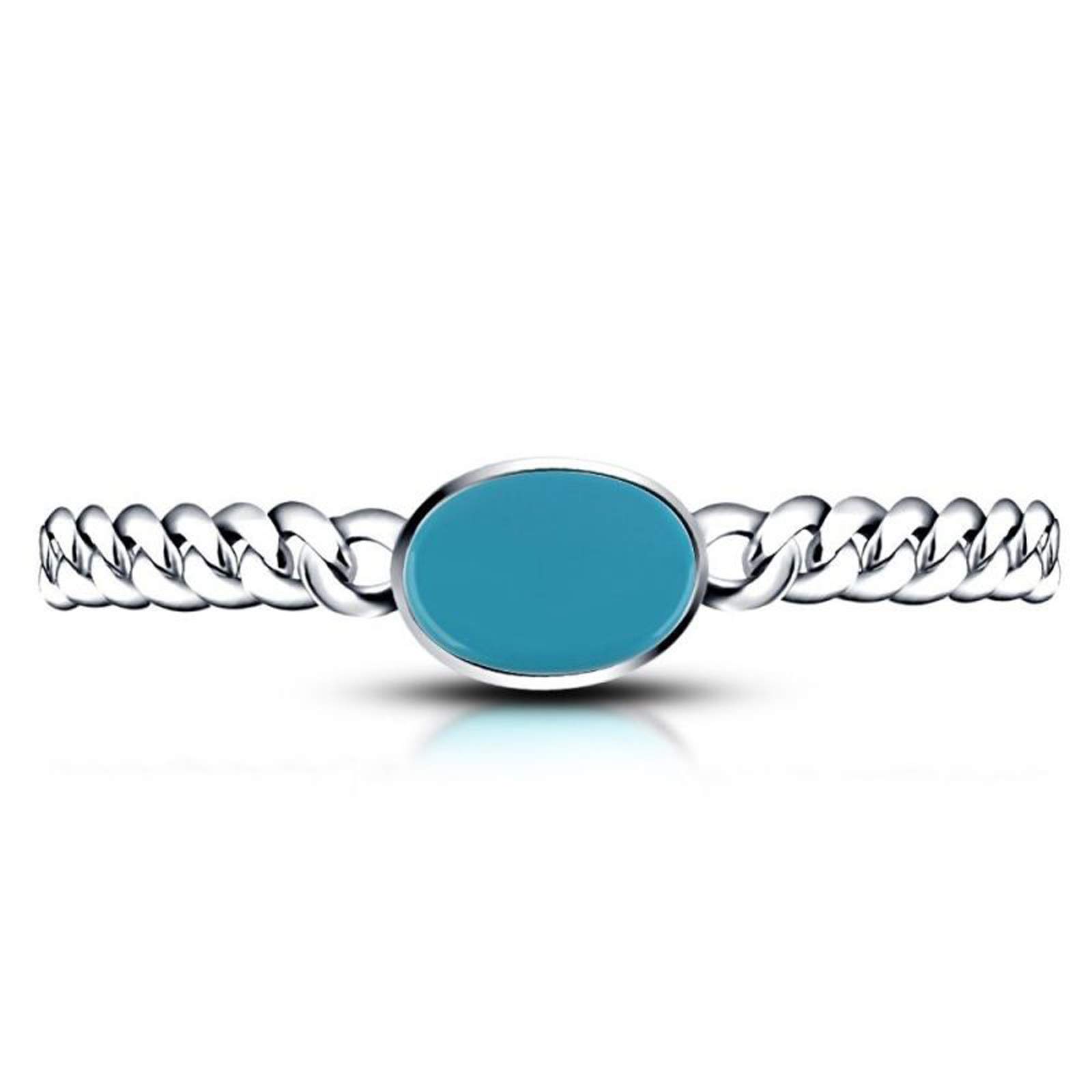 Dot9ti9® Turquoise Sliver Brass Bracelet for Men & Boys (White) (B07MJGXM2H) Amazon Price History, Amazon Price Tracker