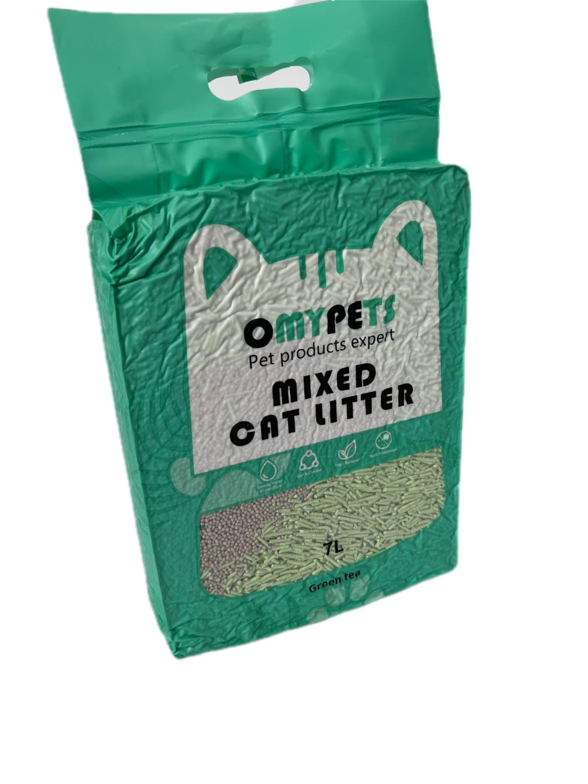 Omypets Soya Mixed Cat Litter Green Tea Fragrance 7Liter