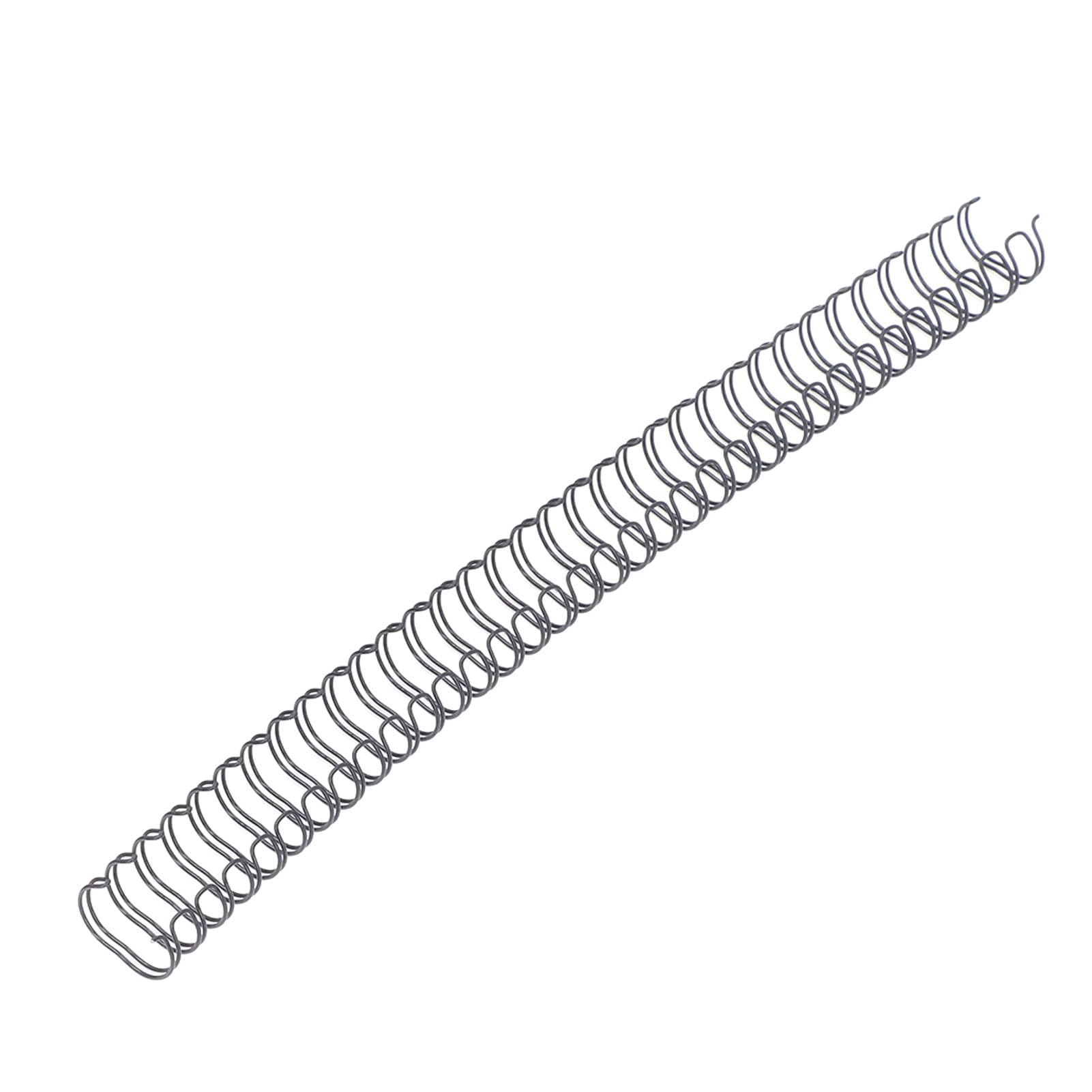 Dorsi per rilegatura a spirale a doppio anello da 100 pezzi, doppia bobina in acciaio rivestito in nylon, 9/16 pollici 34 anelli passo 3:1, capacità di 120 fogli, bobina di (Nera)