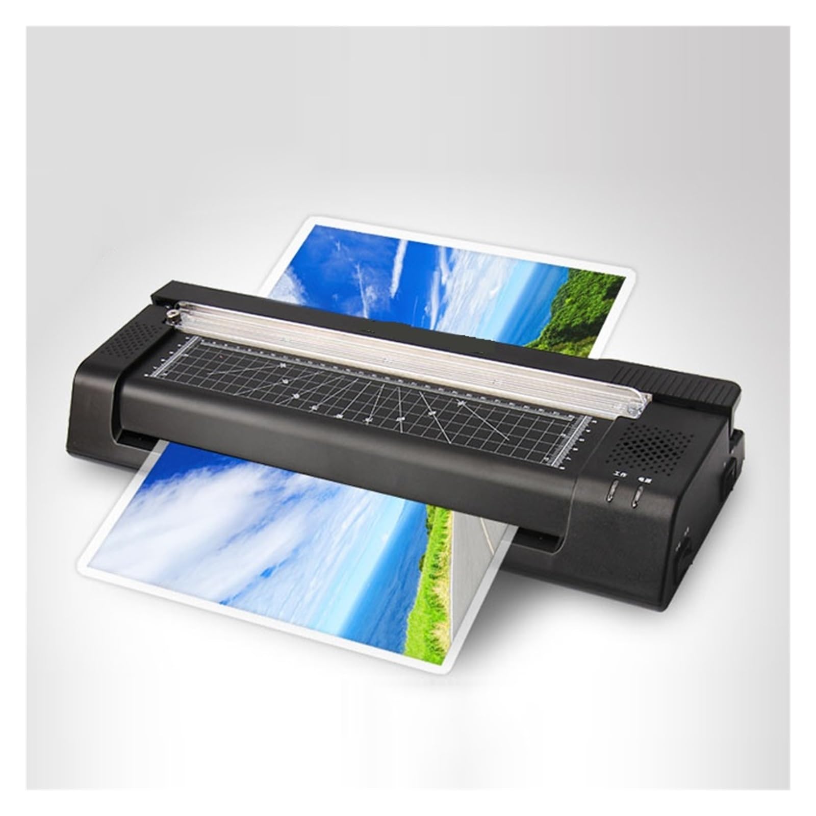 Maszyna do laminowania, Laminator fotograficzny YE381C Szybko nagrzewająca się maszyna do laminowania z nożem do papieru Dom/biuro W pełni automatyczna laminarka do formatu A3/A4