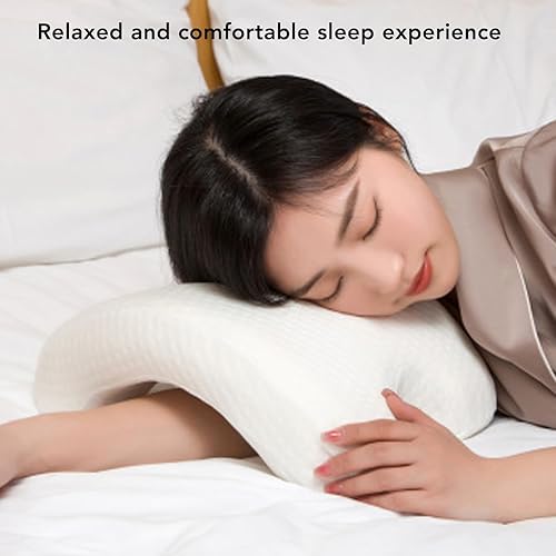 Miniatura 2 de Almohada para dormir para pareja, almohada de brazo de rebote lento, almohada de presión de rebote lento, almohada de espuma viscoelástica, almohada