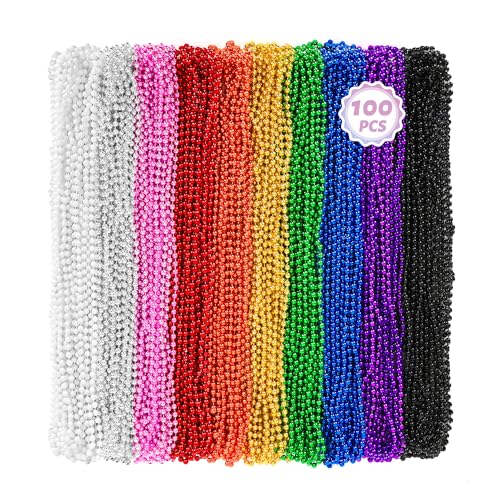 100 PCS Mardi Gras Beads, 33