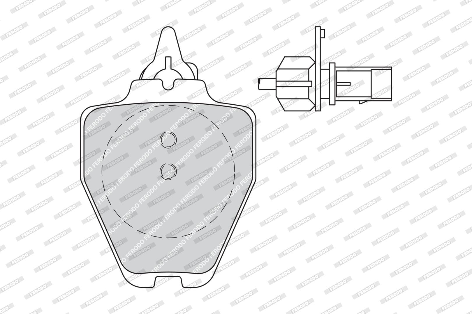 FERODO BRAKE PADS | FDB1709 | FRONT | FOR AUDI A4 B5 1994-2001 | OE-MATCHING QUALITY | ECO-FRICTION FUSE+ TECHNOLOGY