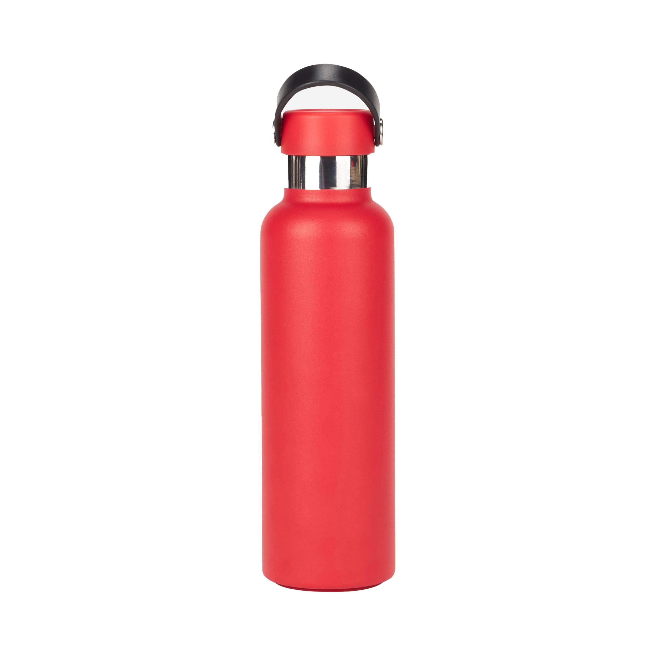 AC Milan - Borraccia Termica Doppia Parete in Acciaio Inox 0,6L, Bottiglia Acqua Calda Fredda, Rossa, Prodotto Ufficiale