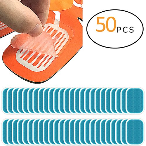 PAMASE 50 Pcs/25 Packs Abs Stimulator Training Replacement Gel Sheet Pads for Abdominal