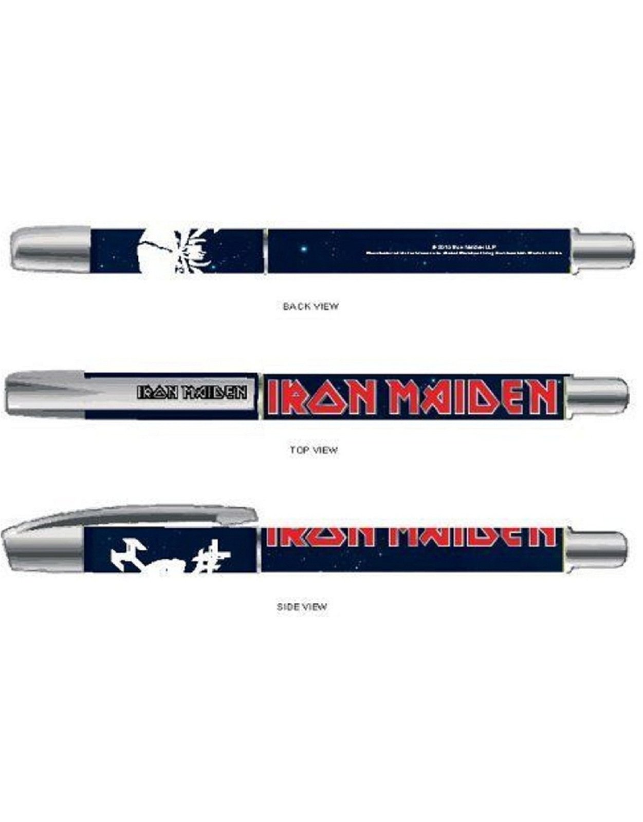 Iron Maiden Pen The Final Frontier band logo plastic Official black Gel One Size