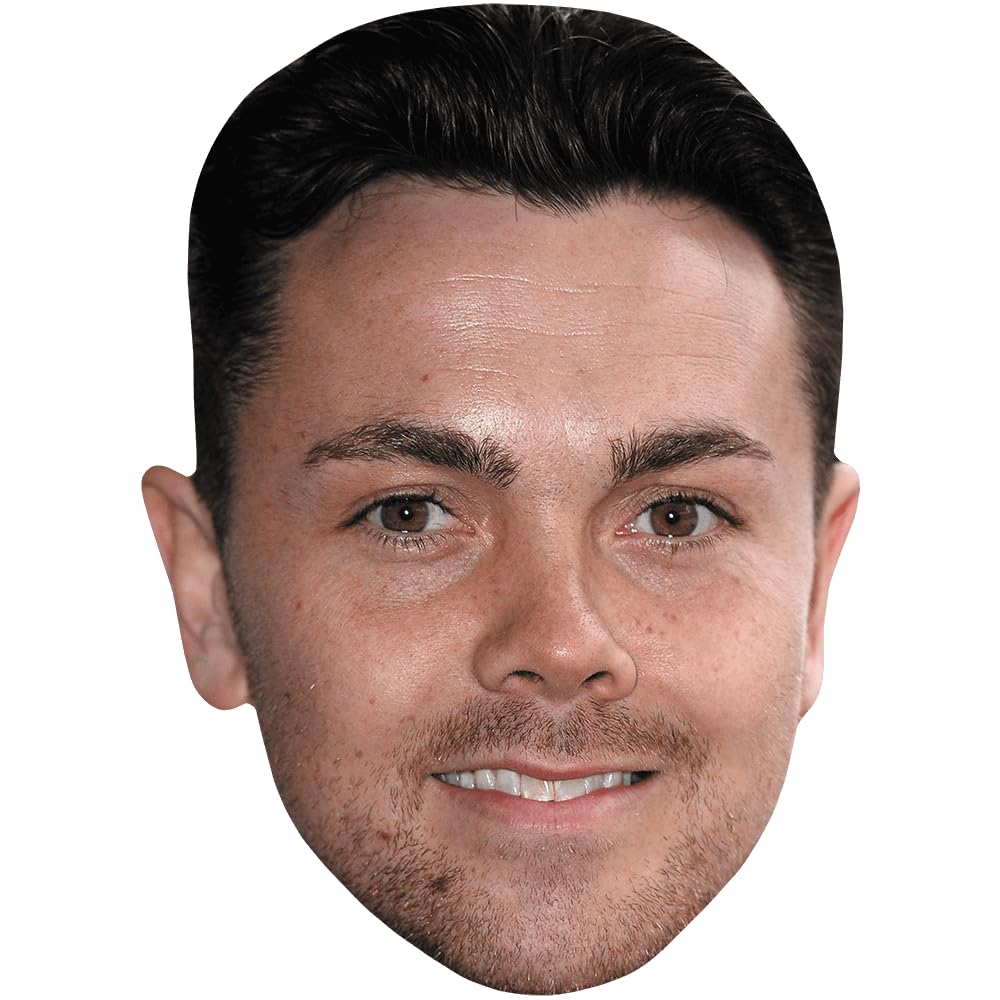 Ray Quinn (Beard) Celebrity Mask, Flat Card Face, Fancy Dress Mask