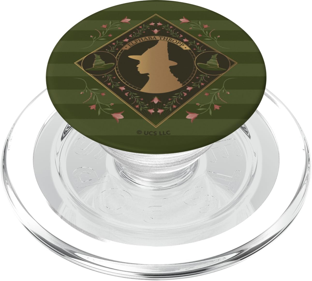 Wicked Elphaba Enchanted Brooms Silhouette PopSockets PopGrip for MagSafe