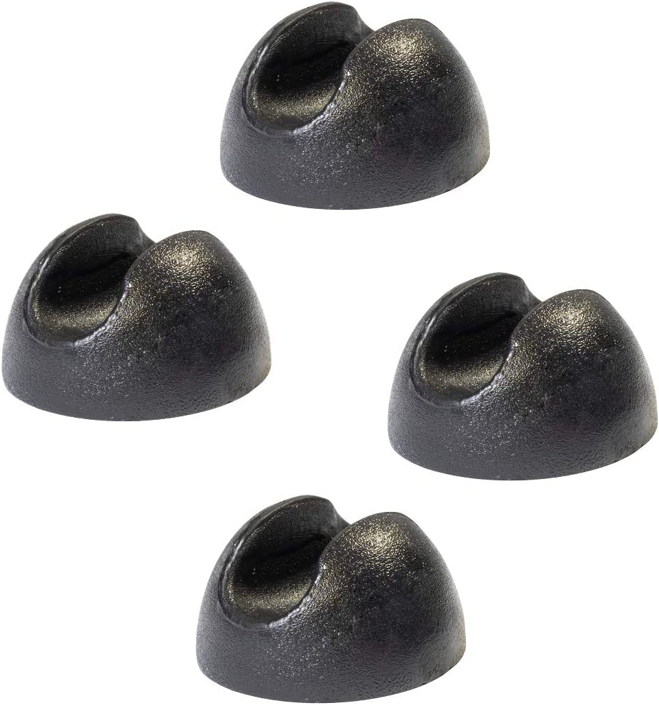 WAGNER design yourself for Hairpin Legs Floor Protector for Tubes Ø 9 mm, Set Black, 4 pcs, Ø 30 x 20 mm, Set 4pcs