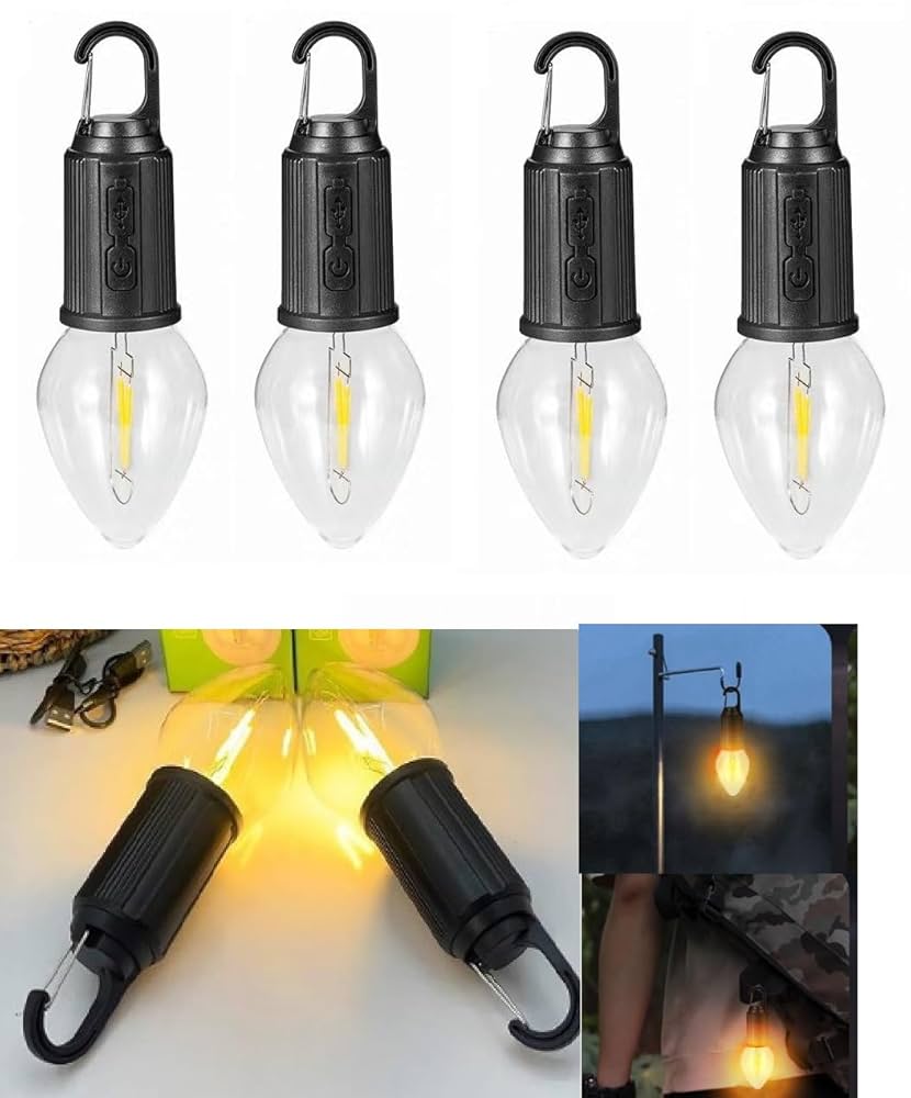 バンドタイプ(4個セット, 暖色) ランタン ソーラー ソーラーライト