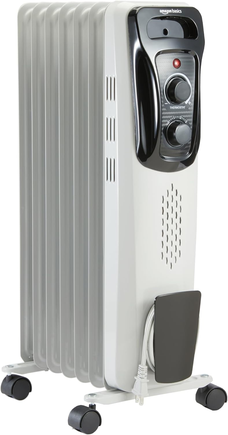 Amazon Basics Portable Oil Radiator Heater for Indoor Use