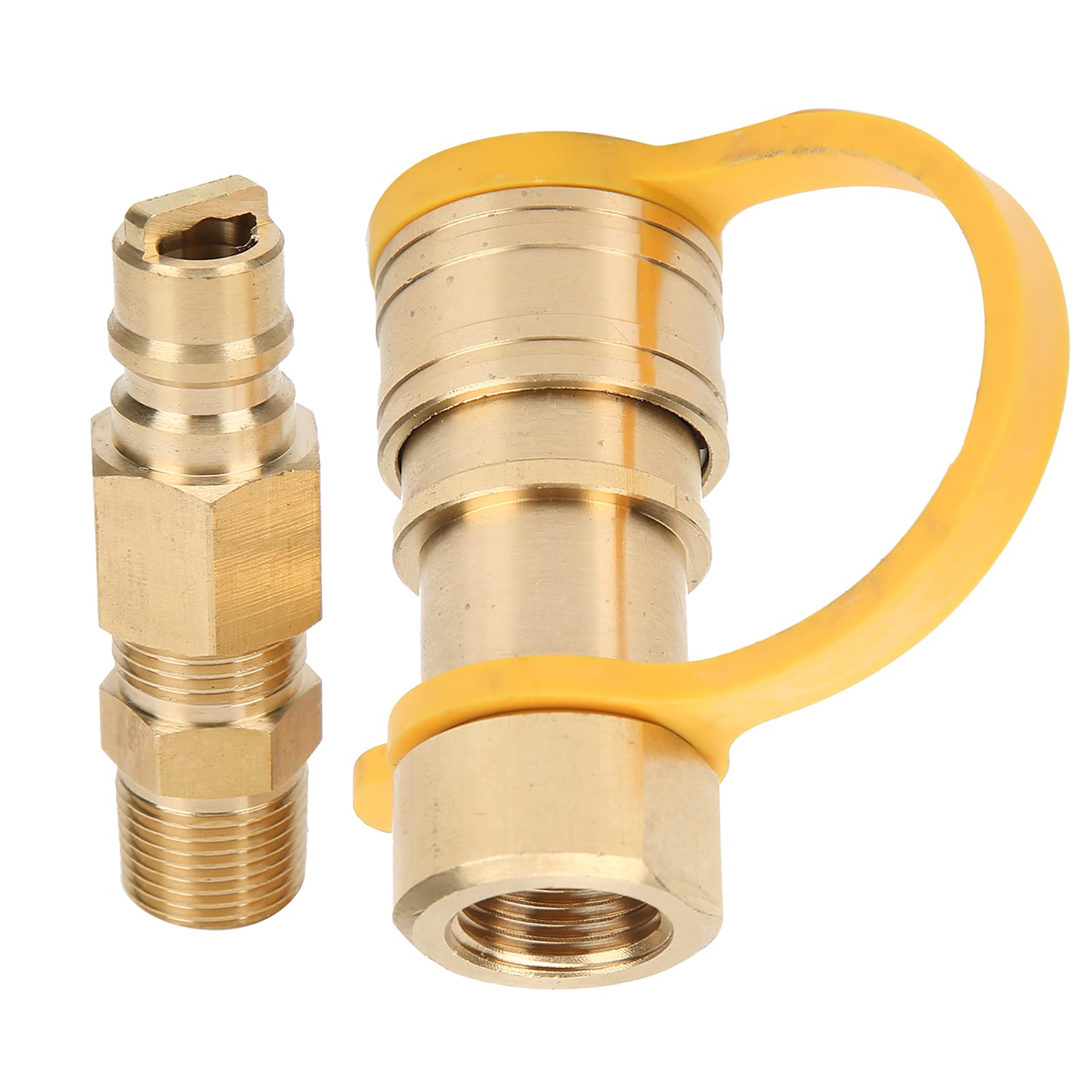 Adattatore per Serbatoio di Gas, Rosca Standard, connessione sicura e Solida, Forte Resistenza, propano da 3/8 Pollici, Regolazione Rapida con valvola di Sicurezza per rimozione di