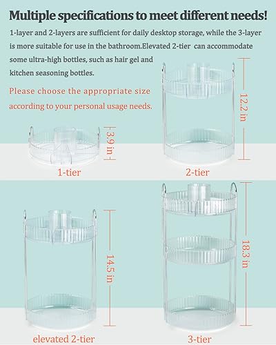 Miniatura 6 de Argox 360  rotary makeup organizer, bathroom counter organizer,skincare care organizer,make up organizers and rotary storage.